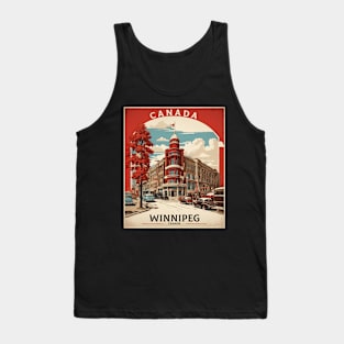 Winnipeg Manitoba Canada Vintage Poster Tourism Tank Top